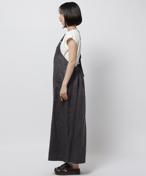 ワンピース FINEリネンポケットワンピースの画像