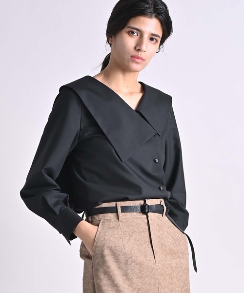 「RAW FUDGE」 「anside」長袖ブラウス M オフホワイト レディース_画像8