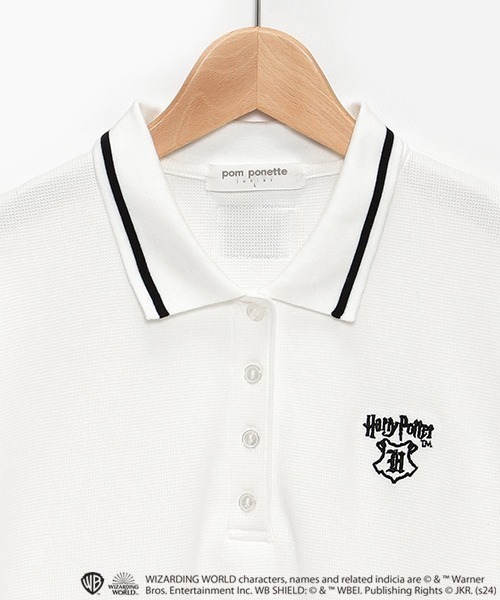 「pom ponette junior」 「KIDS」半袖ポロシャツ M ホワイト キッズ_画像4