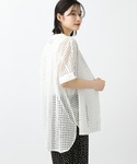 「studio CLIP」 半袖ブラウス FR...の詳細画像5