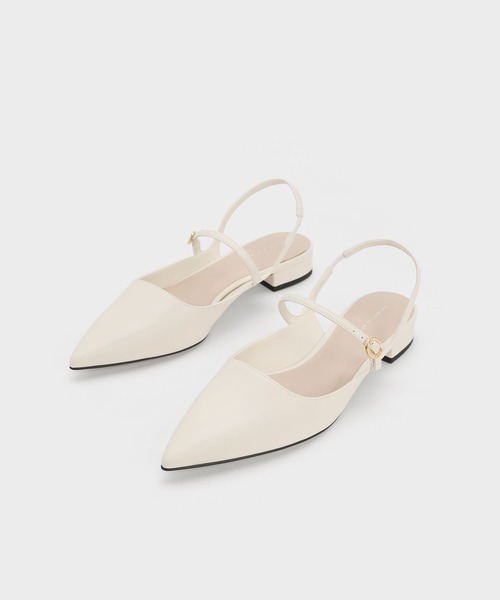「CHARLES & KEITH」 フラットサンダル 23cm ブラック レディース_画像8