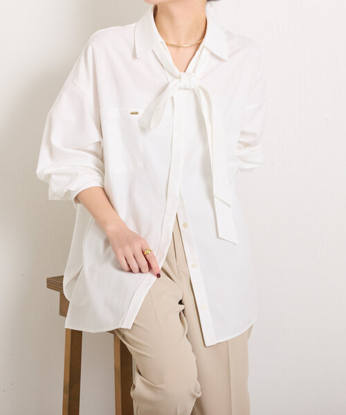 「COLLAGE GALLARDAGALANTE」 長袖シャツ FREE ブルー レディース_画像5
