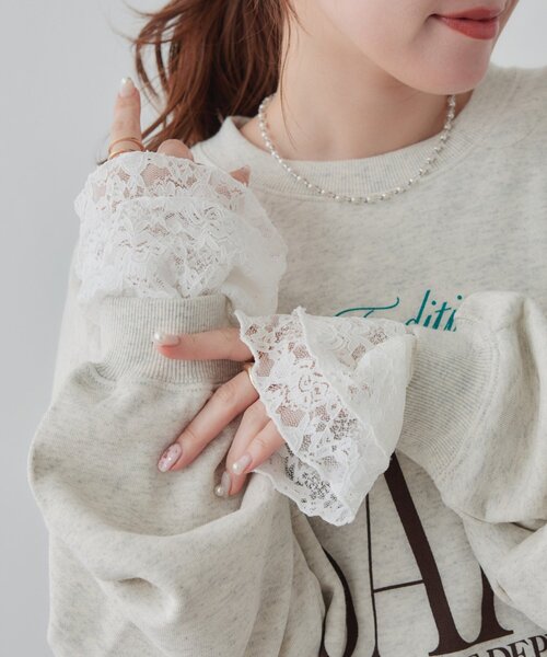 Discoat（ディスコート） tシャツ 生地アソートレースチュニック