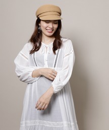 Re.Verofonna（ヴェロフォンナ） ワンピース 楊柳シフォンレース切替