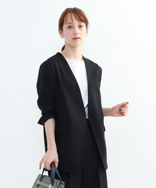 へのお ジャケット PayPayモール店 - 通販 - PayPayモール ノーカラージャケット 「L」ロングジャケット ZOZOTOWN ♫サイズ