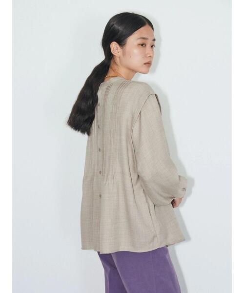 大特価安い シャツ PayPayモール店 - 通販 - PayPayモール ブラウス WJ ウールライクジョーゼットピンタックブラウス* ZOZOTOWN 最安値国産