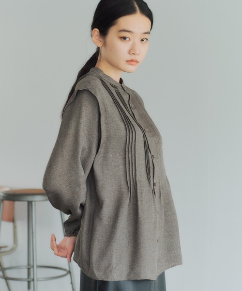 大特価安い シャツ PayPayモール店 - 通販 - PayPayモール ブラウス WJ ウールライクジョーゼットピンタックブラウス* ZOZOTOWN 最安値国産