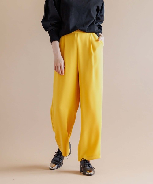 RAW FUDGE（ローファッジ） パンツ ダブルクロスバックゴムストレート