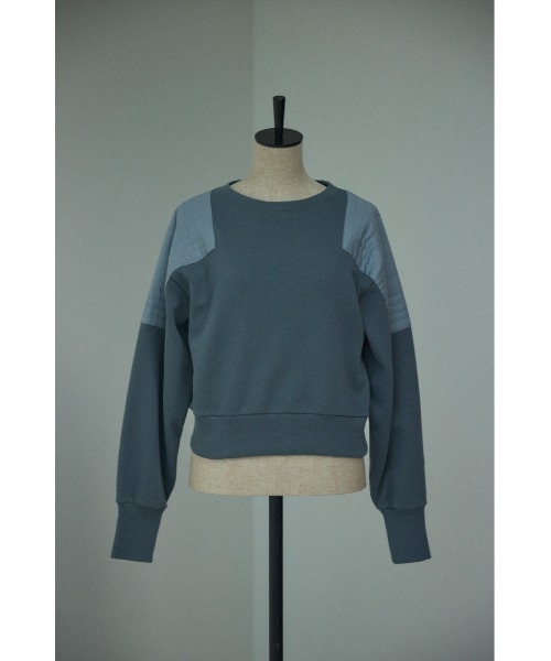 BLACK BY MOUSSY トレーナー スウェット shoulder pad sweat