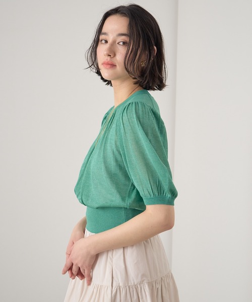 ANAYI FLUFFY天竺パフスリーブ プルオーバー 楽天市場】【SALE／60%OFF】FLUFFY天竺パフスリーブ プル
