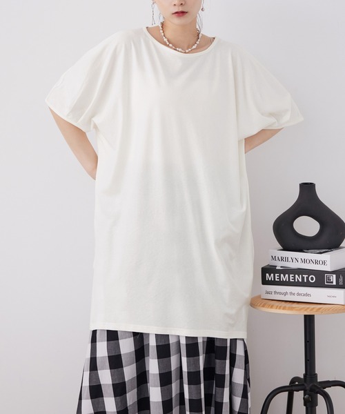 チュニック丈アシメプルオーバー