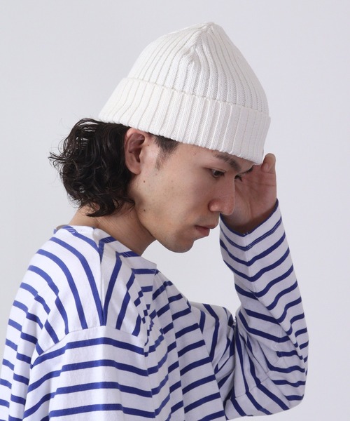 Fab（ファブ） ニット帽 ニットキャップ リブコットンショートワッチ