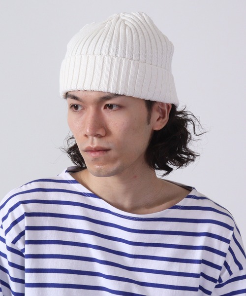 Fab（ファブ） ニット帽 ニットキャップ リブコットンショートワッチ