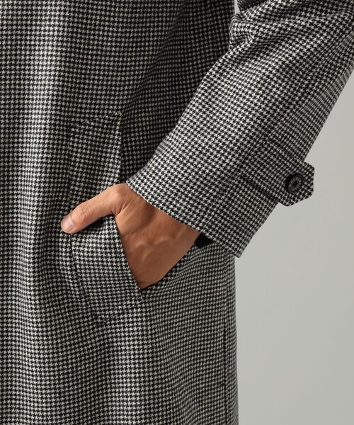 ステンカラーコート MACKINTOSH / BALFIELD ハウンドトゥース ステンカラーコート ファッション メンズファッション コート、アウター P1164909031(74800円)