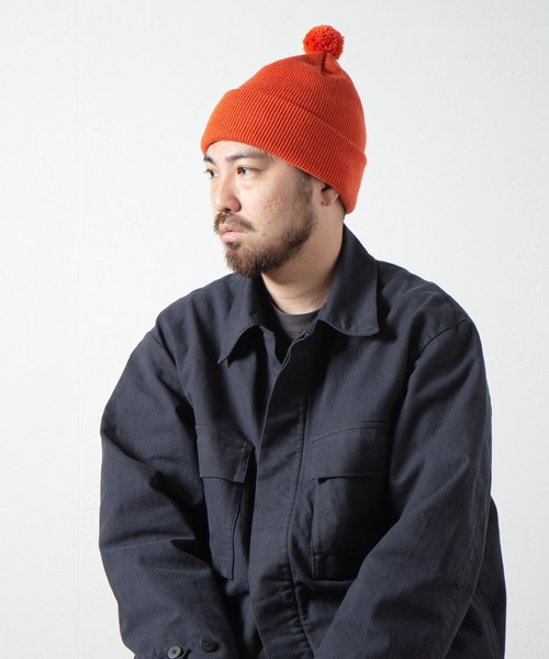 RACAL（ラカル） ニット帽 ニットキャップ メンズ Pon-Pon Knit Watch