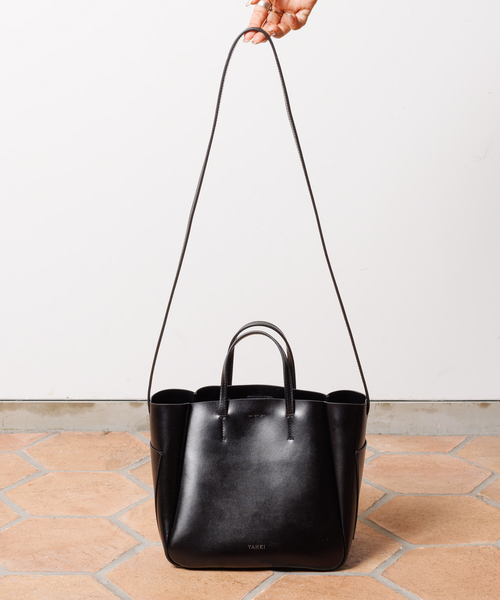 YAHKI 2wayトート ヤーキ YAHKI ヴィーガンレザー2WAYトートバッグ （BLACK