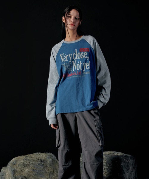 tシャツ Very Close Raglan Over Fit Long Sleeve レディース ODD STUDIO tシャツ Very Close Raglan Over Fit Long Sleeve
