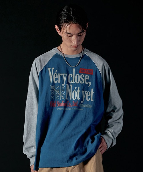 tシャツ Very Close Raglan Over Fit Long Sleeve レディース ODD STUDIO tシャツ Very Close Raglan Over Fit Long Sleeve