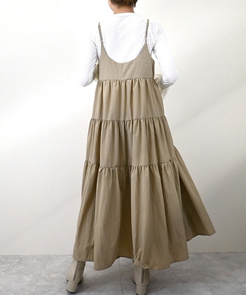 STYLEBLOCK ワンピース Nタフタティアードキャミワンピース