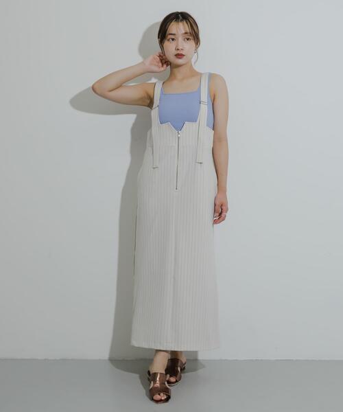 SENSE OF PLACE by URBAN RESEARCH ワンピース ジップデザイン