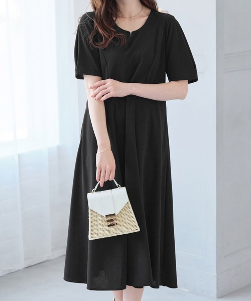 alotta（アロッタ） ワンピース タック袖Aラインワンピース  