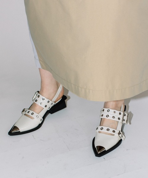 【けい】　【試着のみ】AULA AILA サンダル・ミュール SHEER MULE — aulaaila