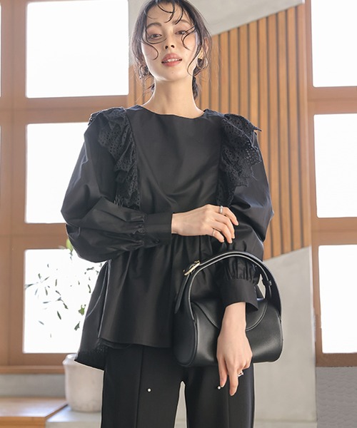 A-172)レースシャツブラウス(40E)JUDYコレクション KING - A-172)レースシャツブラウス(40E)JUDYコレクションの通販 by で