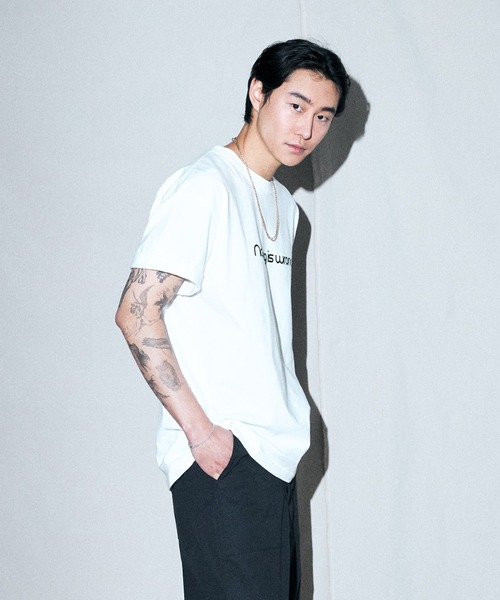 STUDIOUS 別注 FACTOTUM ファクトタム ブラック 36 人気 FACTOTUM tシャツ 「FACTOTUM」ミュージシャンT Daemon メンズ