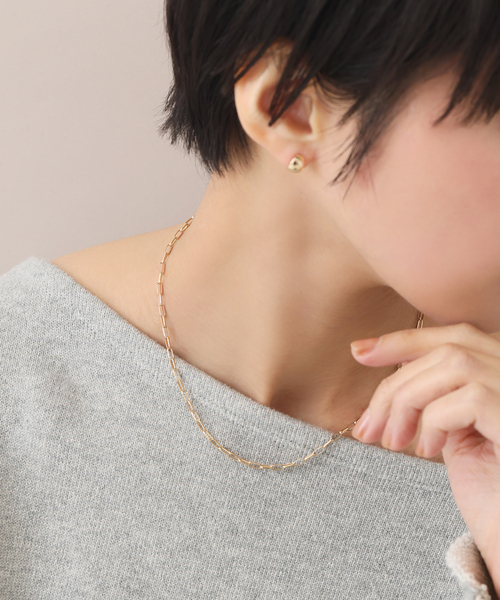 lilas マーベラスチェーン38cmネックレス K10 Lilas ネックレス マーベラスチェーン38cmネックレス K10