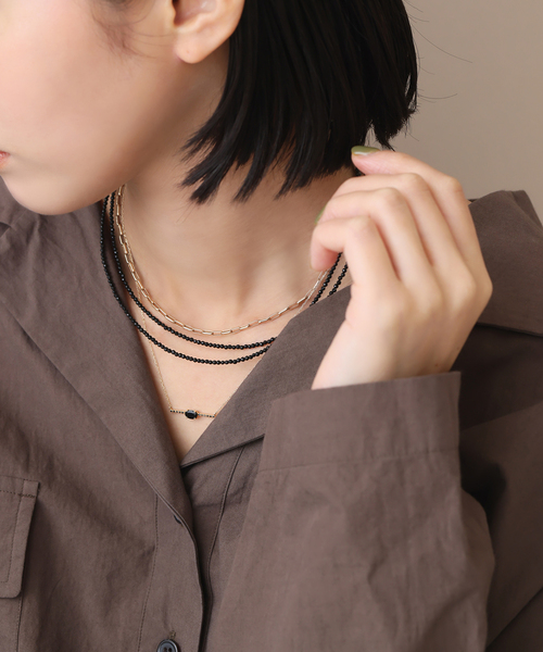 lilas マーベラスチェーン38cmネックレス K10 Lilas ネックレス マーベラスチェーン38cmネックレス K10