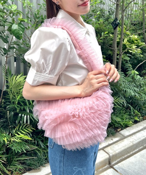 Loueme ショルダーバッグ バッグ チュールフリルショルダー