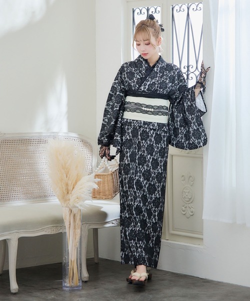 女性浴衣（5点）まとめ売り リユース★お得◆592 042792.jpg