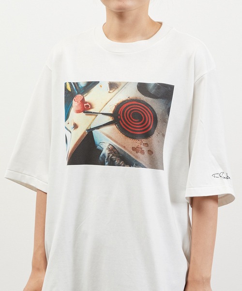 tシャツ JANESMITH ジェーンスミス / TIM BARBER hot knives S/S T-SHIRT グラフィックプリントビッグシルエ