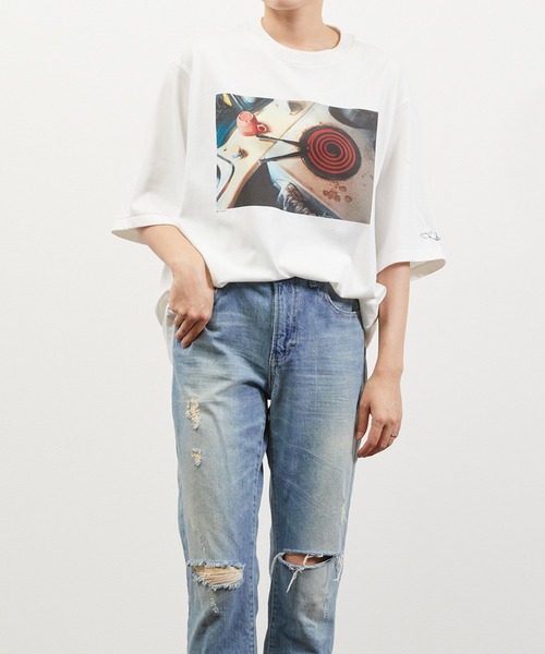 tシャツ JANESMITH ジェーンスミス / TIM BARBER hot knives S/S T-SHIRT グラフィックプリントビッグシルエ JANESMITH tシャツ ジェーンスミス / TIM BARBER hot knives L/S
