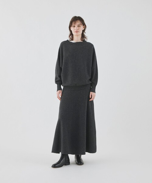 ギャルリーヴィー　ラムズウール フレアマキシスカート GALERIE VIE（ギャルリー ヴィー） スカート ラムズウール フレア