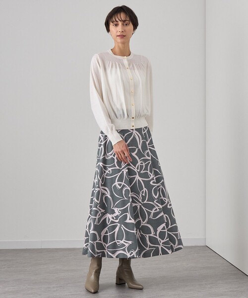 ANAYI（アナイ） カーディガン エキストラメリノギャザークルー