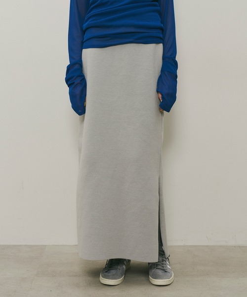 ラベルエチュード♥スリットスウェットIラインスカート:新品未使用 セール】深スリットスウェットIラインスカート（スカート）｜LA BELLE