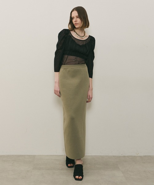 LA BELLE ETUDE（ラベルエチュード） スカート ニットIラインスリット