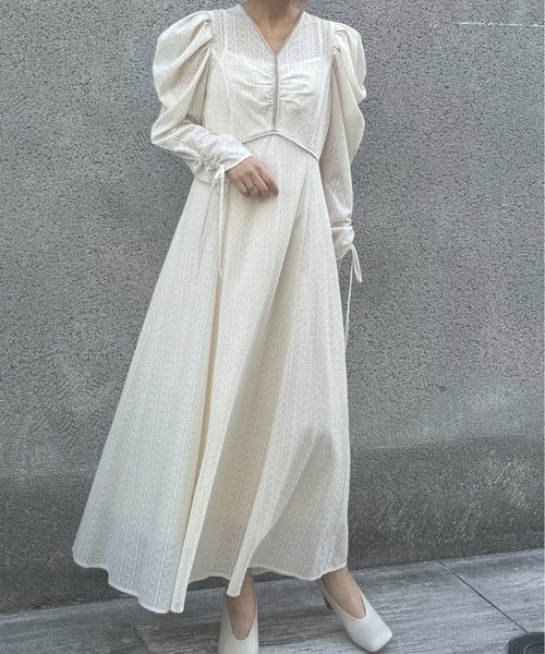 CASA FLINE ワンピース ラッセルレースロングドレス レディース 