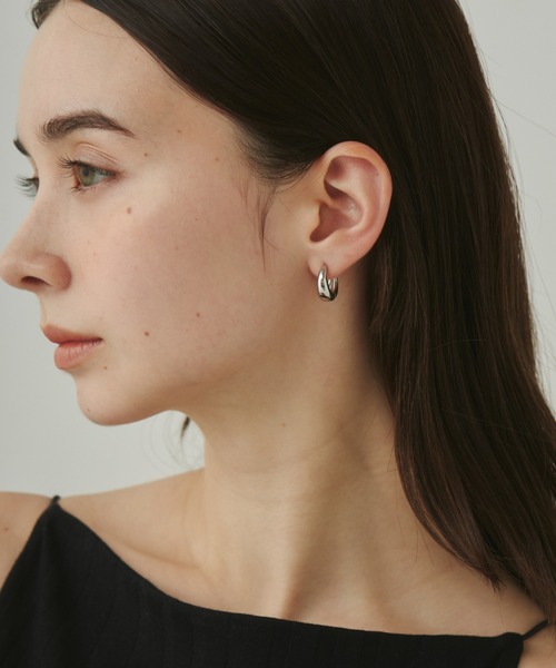 ciite' ピアス 「 金属アレルギー対応 」 ドロップフープピアス