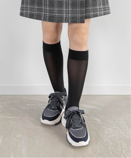 RANDA（ランダ） スニーカー 2WAY モノグラムスカーフリボンスニーカー