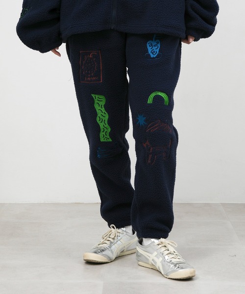 スウェットパンツ ジャージ ”FRUIT” norahi ボアパンツ レディース