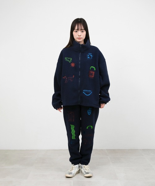 スウェットパンツ ジャージ ”FRUIT” norahi ボアパンツ レディース