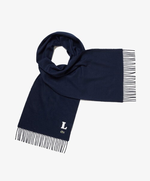 LACOSTE（ラコステ） マフラー イニシャルステッチマフラー / フリンジ