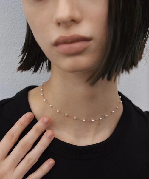 ete（エテ） ネックレス 「レイヤード」 K10YG クレセントムーン