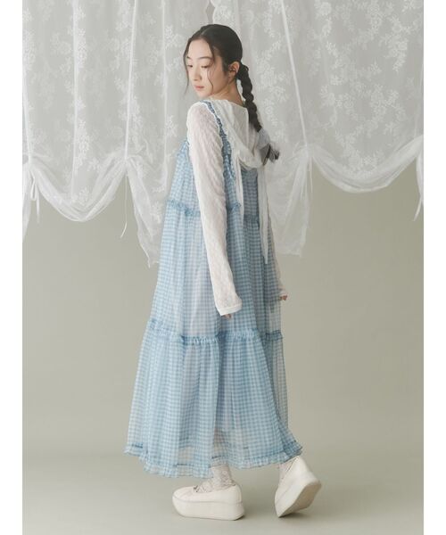 merry jenny バレエシューズ パンプス レースアップギャザー厚底