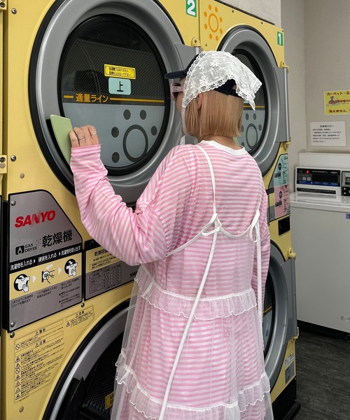 Alley Tokyo tシャツ シアーボーダーゆるロンT レディース : ZOZOTOWN