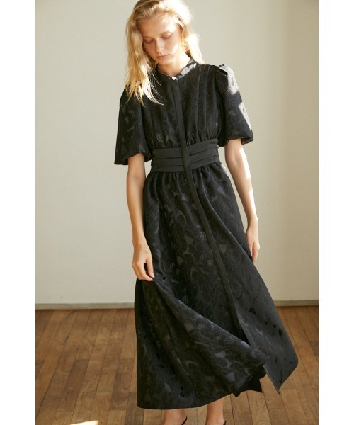 スーツ・フォーマル・ドレス Estella.k Butterfly Jacquard Midi Dress Butterfly Jacquard Midi Dress -LAV- – Estella.K