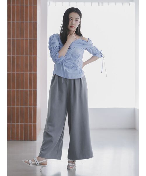 dazzlin（ダズリン） パンツ ハイウエストワイドパンツ レディース