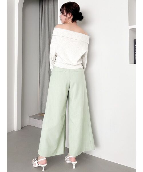 dazzlin（ダズリン） パンツ ハイウエストワイドパンツ レディース